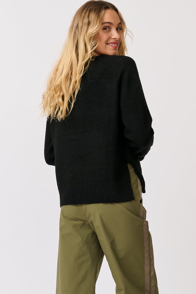 Tori Knit Sweater -Black