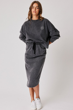 Ivie Sweater - Black Sandwash