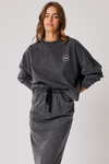 Ivie Sweater - Black Sandwash