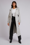 Eve Trench Coat - Grey