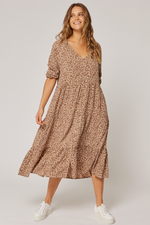 Kara Maxi Dress - Hazel Leopard