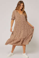 Kara Maxi Dress - Hazel Leopard