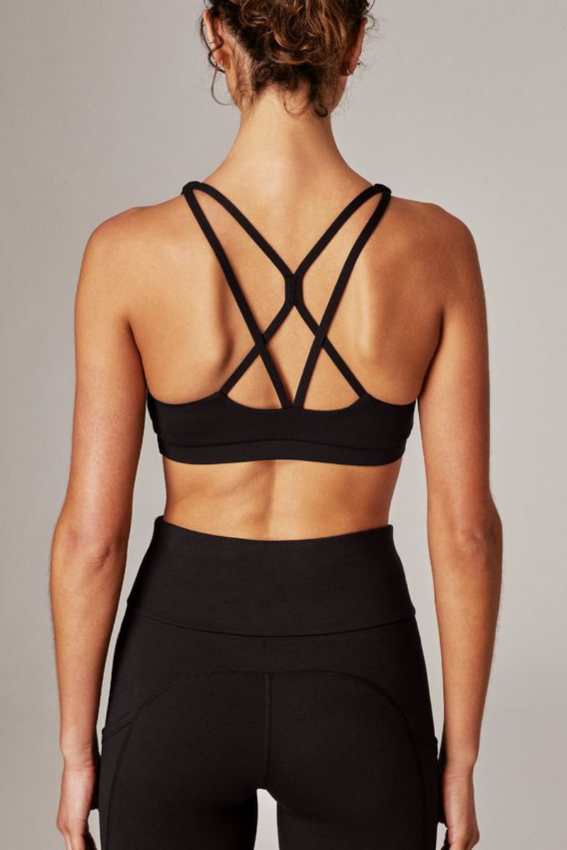 Apex Push Up Sports Bra - Black