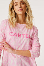 Lola Long Sleeve Top Sherbet Zebra