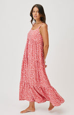 Aria Maxi Dress Berry Leopard