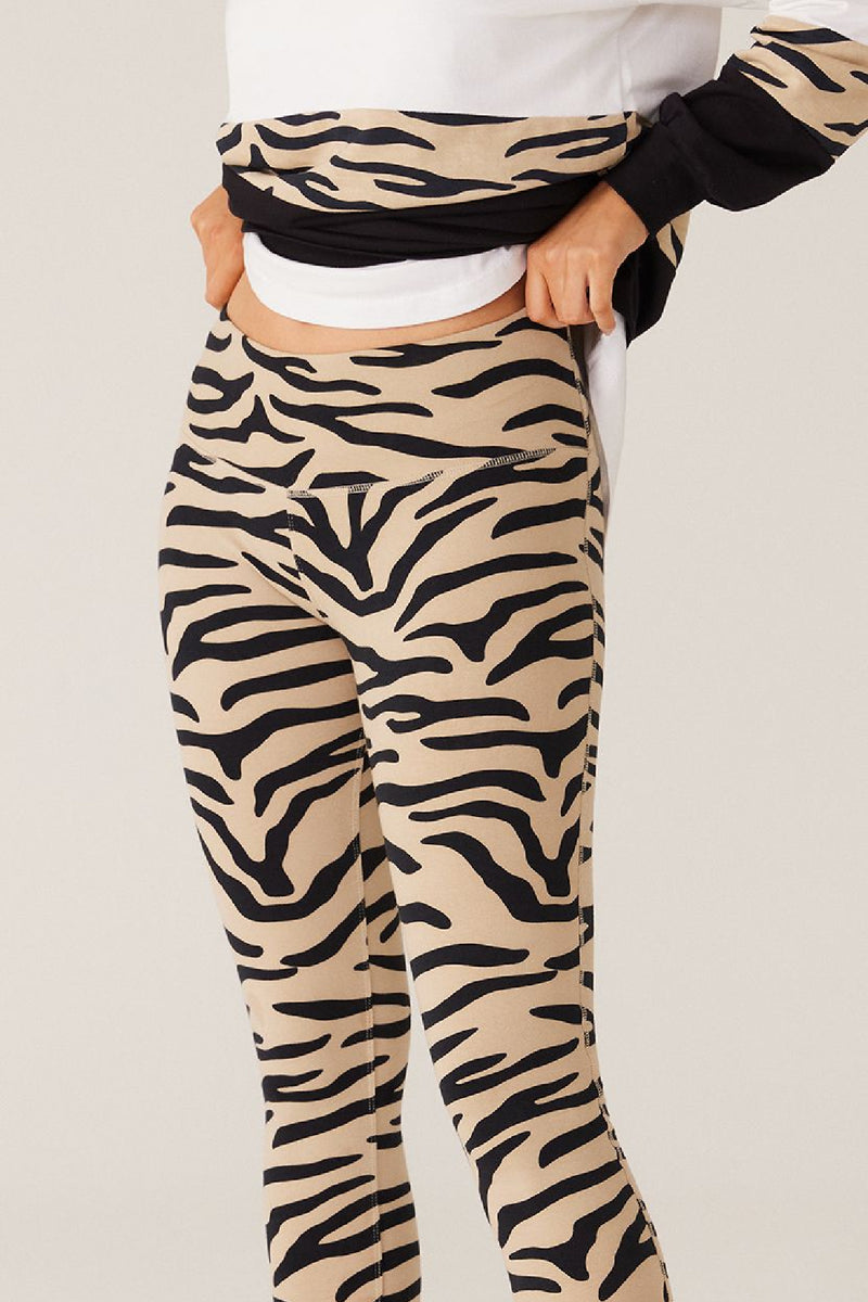 Pixie Yoga Legging Taupe Zebra