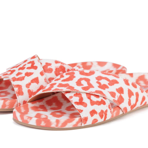 Tide Cross Slide Pink Leopard