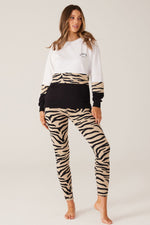 Tilly Sweater - Taupe Zebra