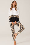 Tilly Sweater - Taupe Zebra