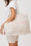 Olivia Tote Bage Nude Leopard