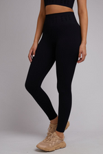 Remi Rib Legging Black