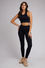 Remi Rib Legging Black