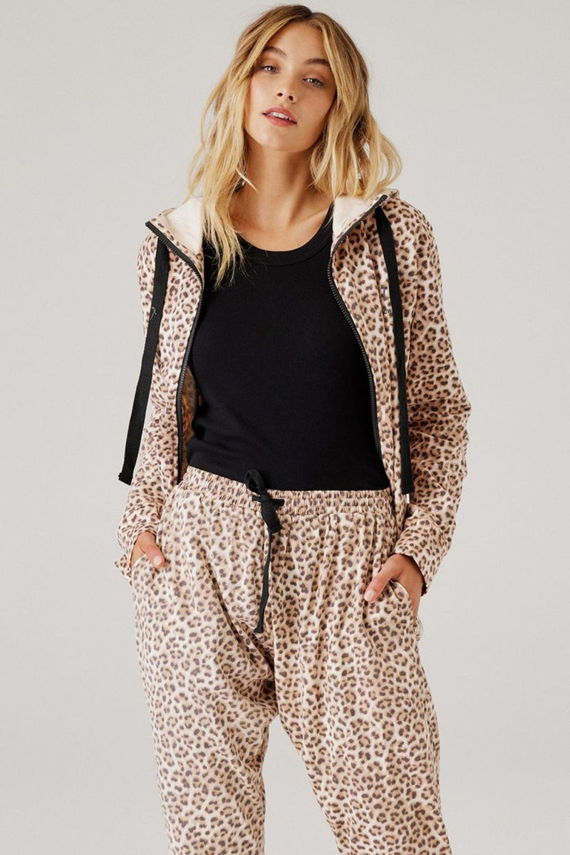 Dion Jacket Mocha Leopard