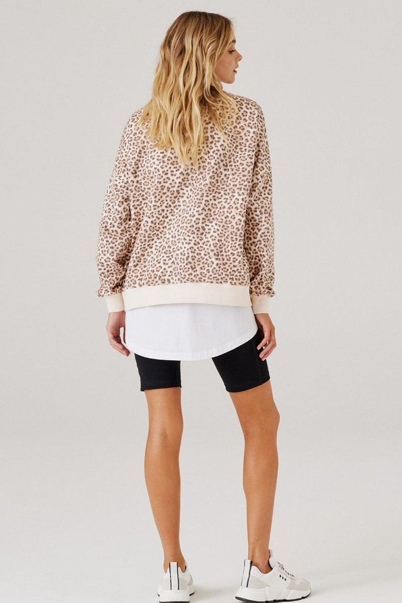 Izzy Sweater Mocha Leopard