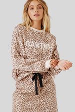 Izzy Sweater Mocha Leopard